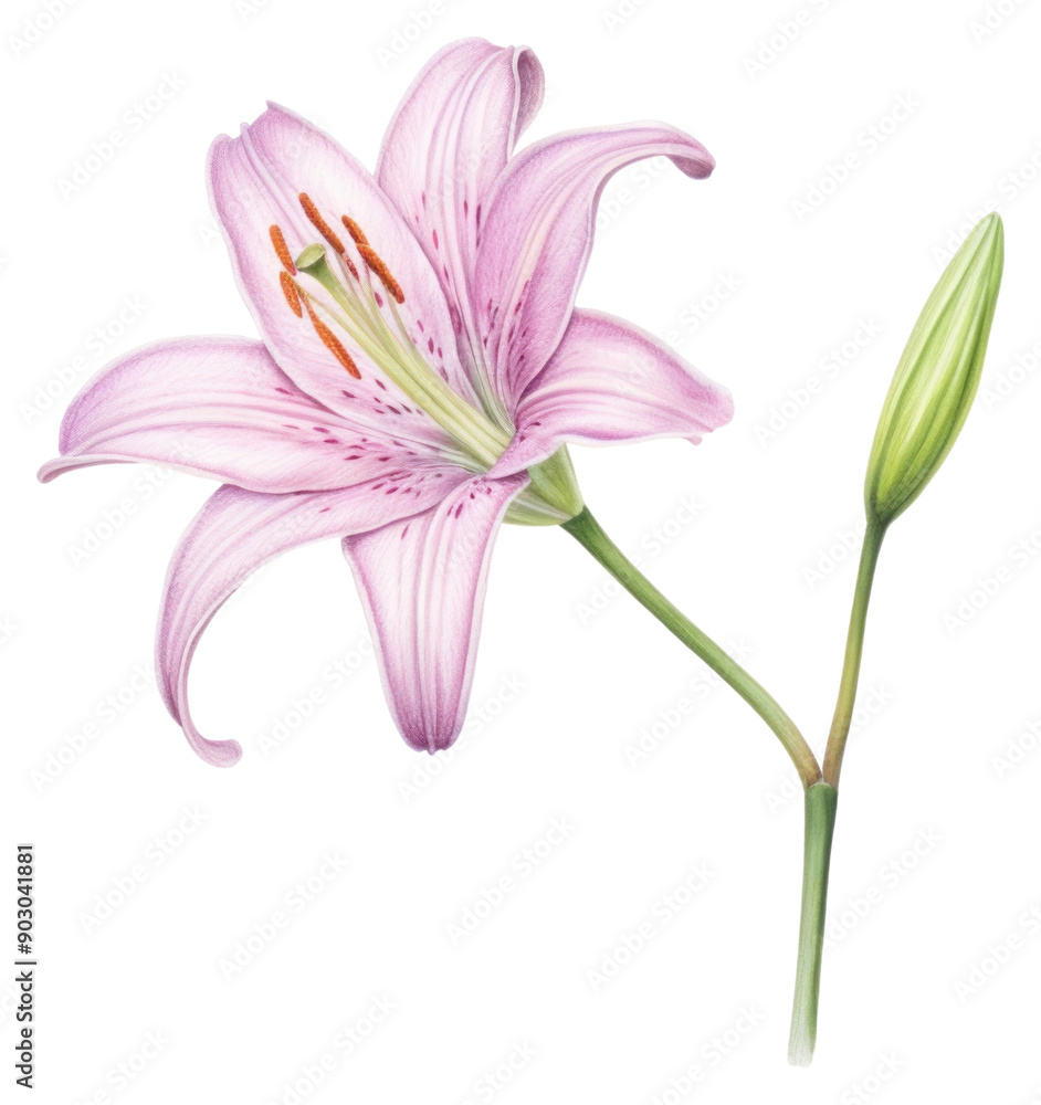Obraz premium PNG Blossom flower plant lily.