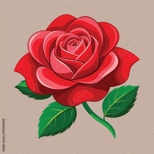 A beautiful rose design vector illustration download