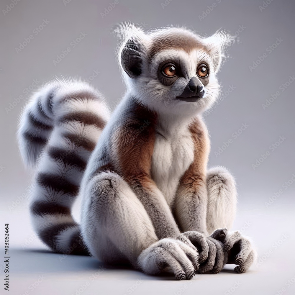 Fototapeta premium close up of a lemur