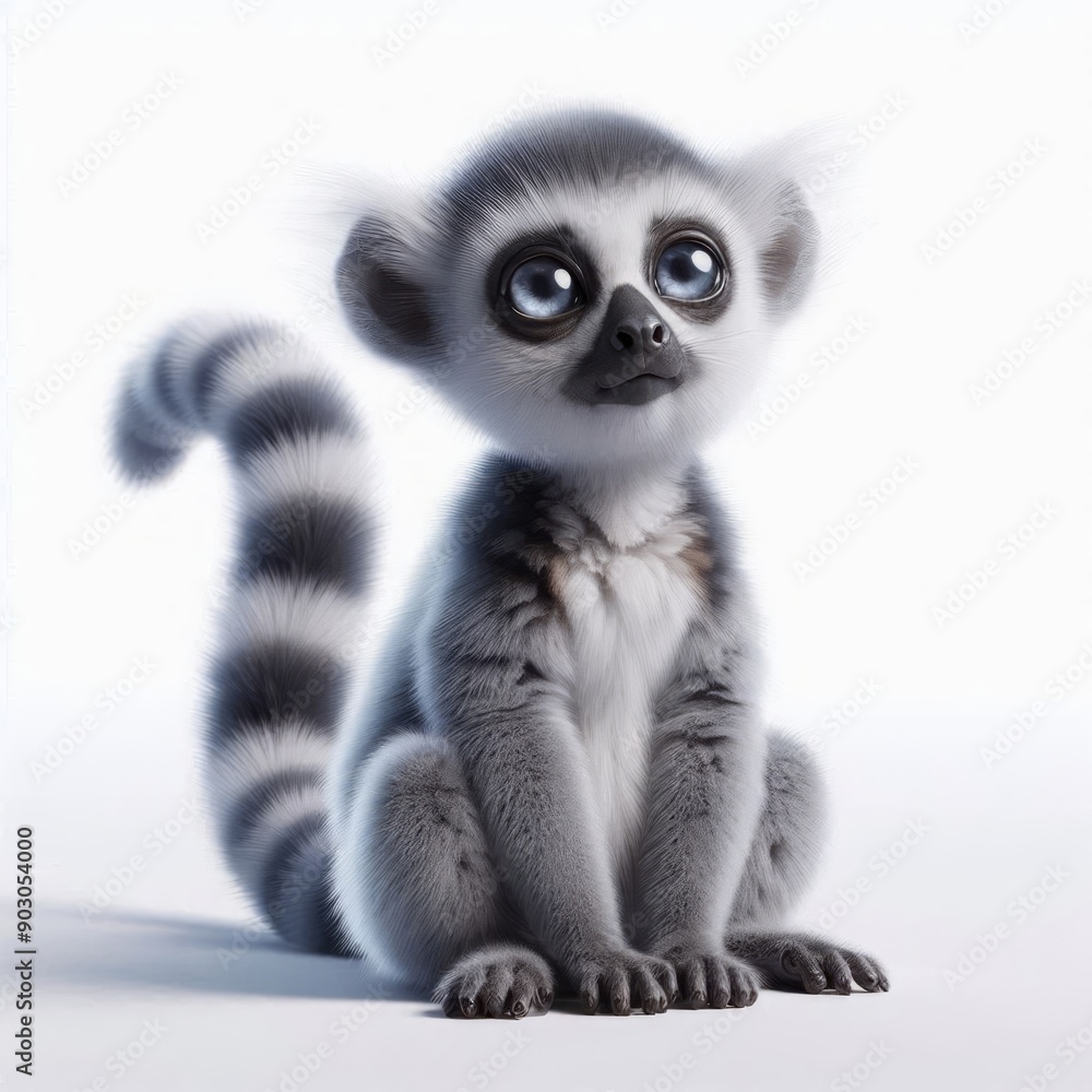 Fototapeta premium close up of a lemur