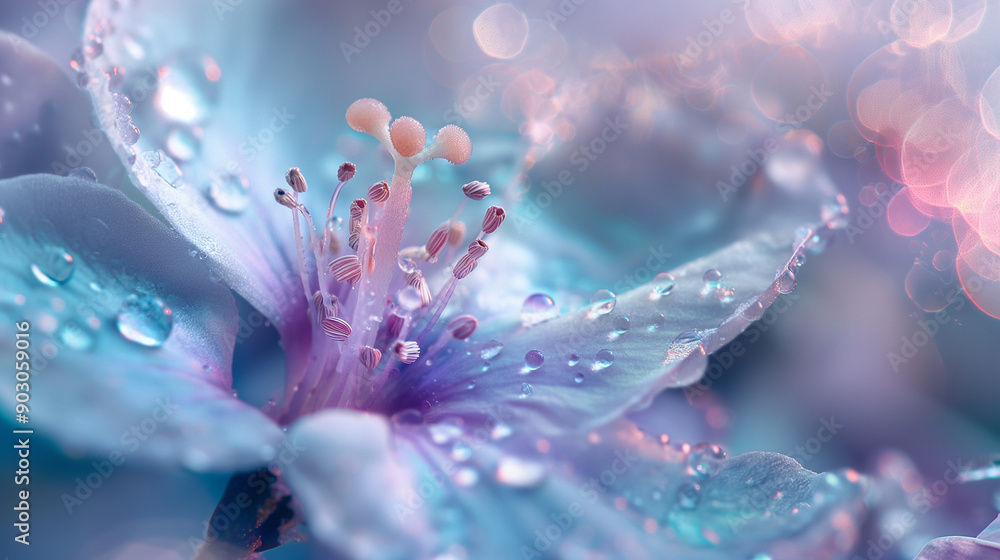 futuristic bio-engineered flower, captured in the cold, sterile environment futuristic bio-engineered flower, captured in the cold, sterile environment
