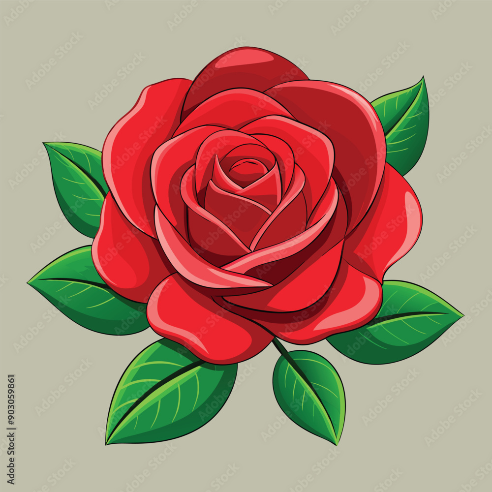 A beautiful rose design vector illustration download A beautiful rose design vector illustration download