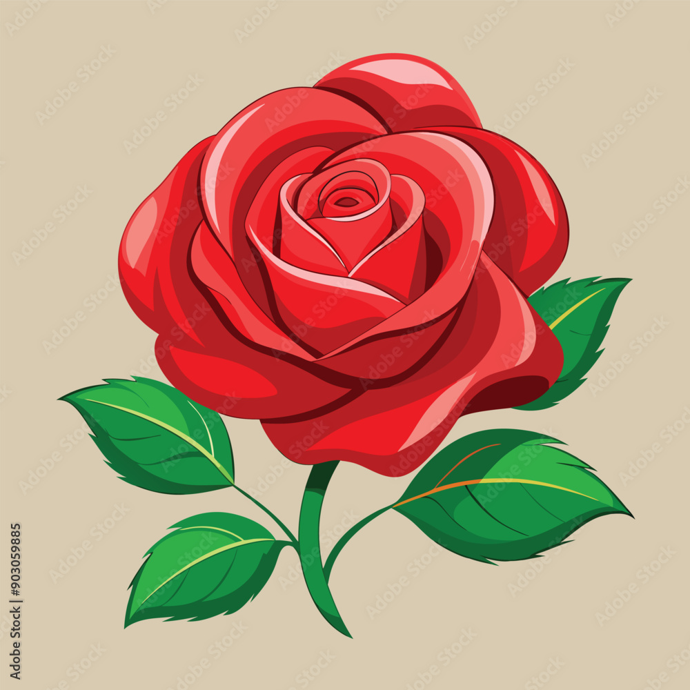 A beautiful rose design vector illustration download A beautiful rose design vector illustration download