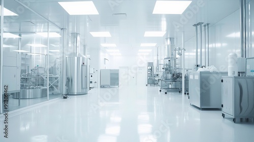 Clean and Modern Industrial Facility Interior