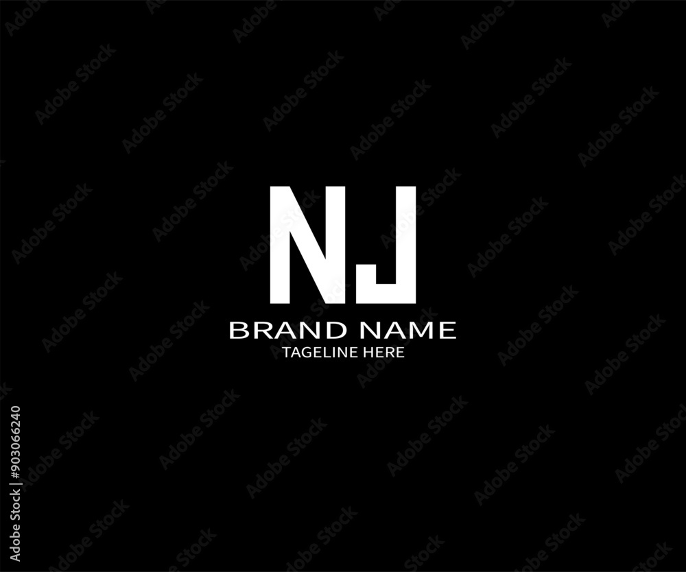 NJ Letter Logo Design. Initial letters NJ logo icon. Abstract letter NJ N J minimal logo design template. N J Letter Design Vector with black Colors. NJ logo NJ Letter Logo Design. Initial letters NJ logo icon. Abstract letter NJ N J minimal logo design template. N J Letter Design Vector with black Colors. NJ logo