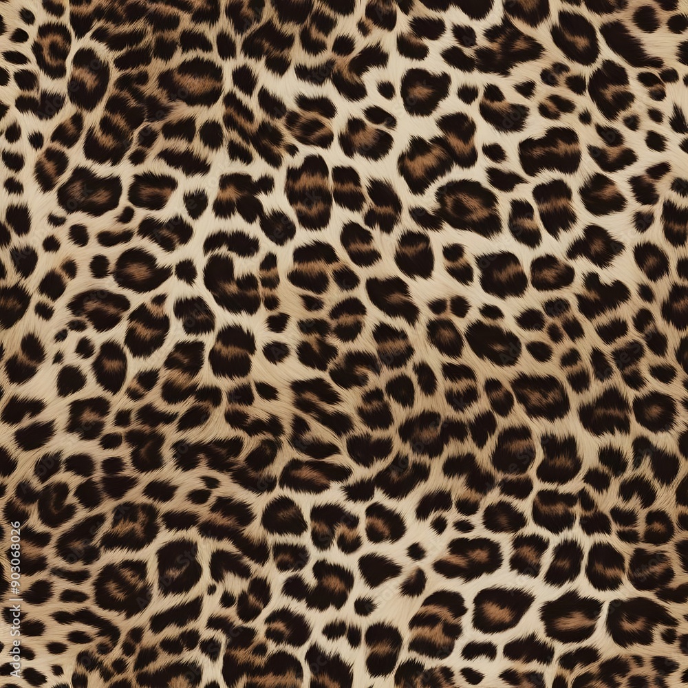 
Leopard skin texture, wild cat animal design, furry print