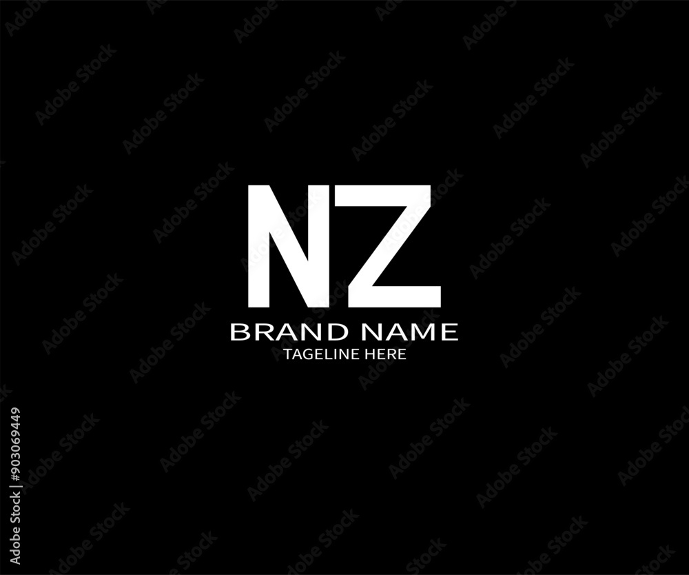 NZ Letter Logo Design. Initial letters NZ logo icon. Abstract letter NZ N Z minimal logo design template. N Z Letter Design Vector with black Colors. NZ logo, NZ Letter Logo Design. Initial letters NZ logo icon. Abstract letter NZ N Z minimal logo design template. N Z Letter Design Vector with black Colors. NZ logo,