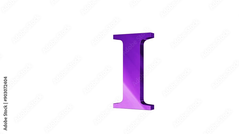3D Rendered I letter Moving on background. Character Type Element concept 3D Rendered I letter Moving on background. Character Type Element concept