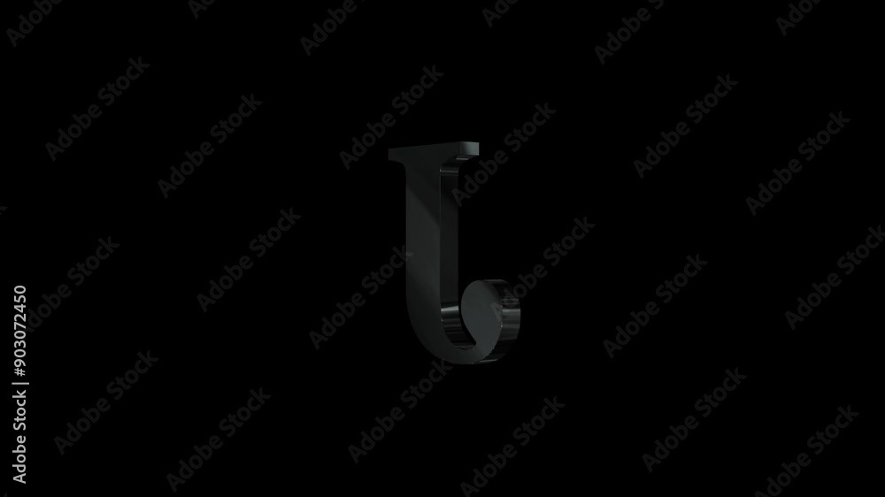 3D Rendered J letter Moving on background. Character Type Element concept 3D Rendered J letter Moving on background. Character Type Element concept