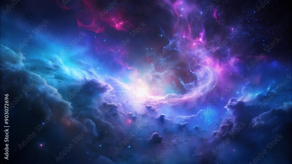 A beautiful galaxy background with stars and nebulae, creating an ethereal atmosphere for design or presentation. A beautiful galaxy background with stars and nebulae, creating an ethereal atmosphere for design or presentation.