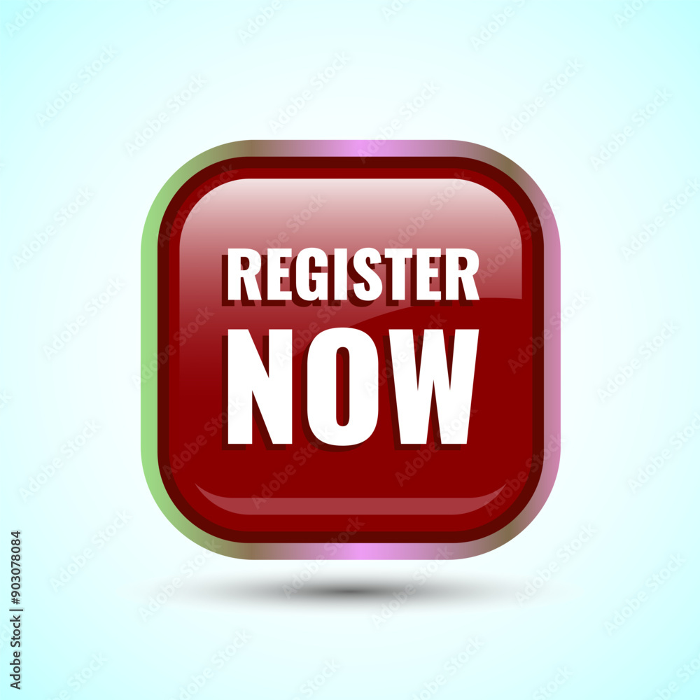 Register Now Icon Button Design Illustration Register Now Icon Button Design Illustration