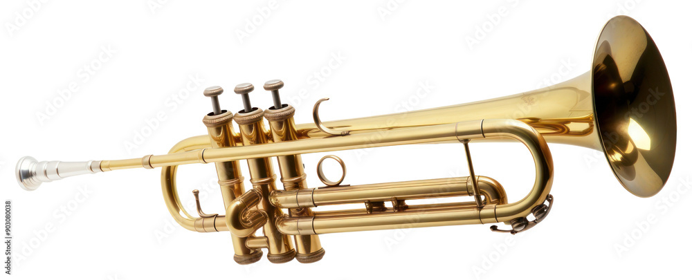 Obraz premium PNG Trumpet horn transparent background performance.