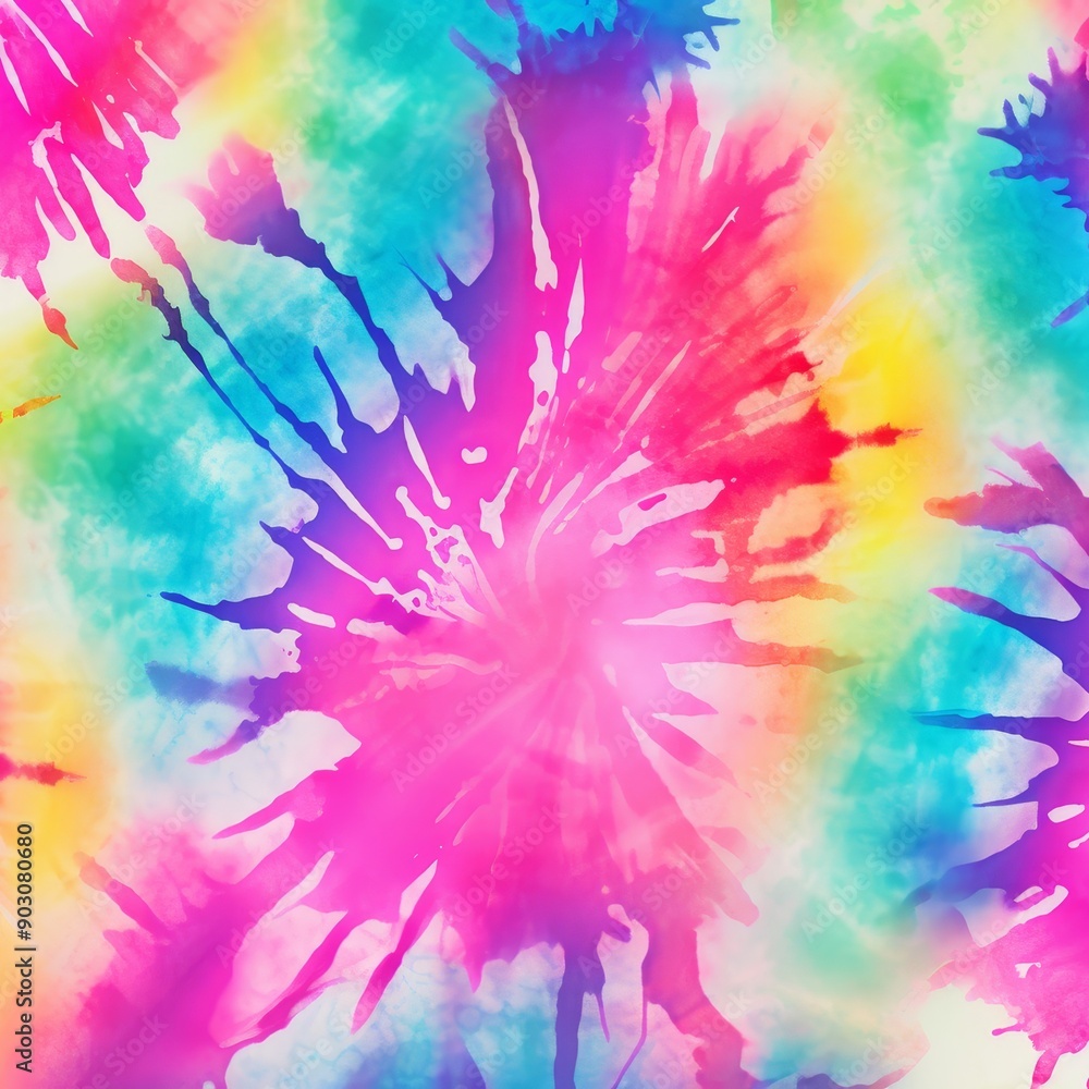 Colorful tie-dye rainbow pattern with bright hues of pink, yellow, green, and blue, creating a vibrant and dynamic design. Colorful tie-dye rainbow pattern with bright hues of pink, yellow, green, and blue, creating a vibrant and dynamic design.