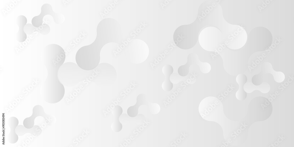 Vector white and gray gradient light abstract ornament wave paper gradient meatball wallpaper. modern creative geometric backdrop design pattern background for website banner template design.
Vector white and gray gradient light abstract ornament wave paper gradient meatball wallpaper. modern creative geometric backdrop design pattern background for website banner template design.