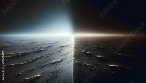 Duality of Light and Dark: Abstract Horizon at Twilight