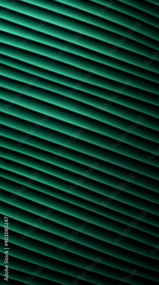 Obraz premium Black Lines Bars Waves on Green Background, Abstract Image, Texture, Pattern, Wallpaper, Cover and Screen of Smartphone, Cell Phone, Computer, Laptop, 9:16 and 16:9 Format