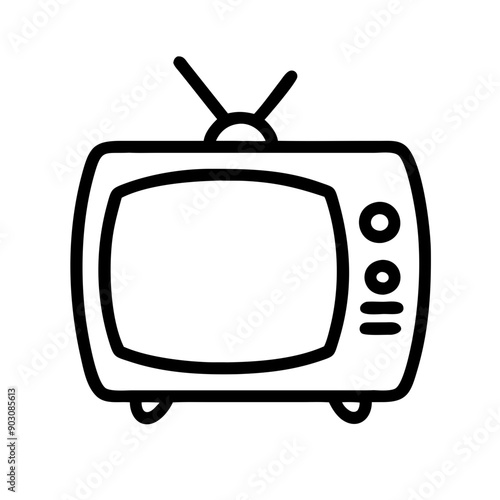 retro tv icon, tv icon