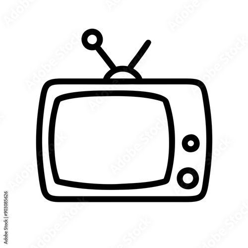retro tv icon, tv icon