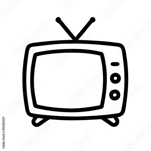 retro tv icon, tv icon