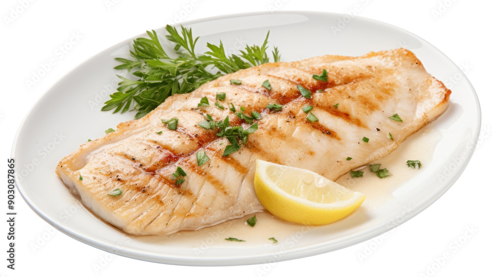 PNG Dory fish steak seafood plate meat. PNG Dory fish steak seafood plate meat.