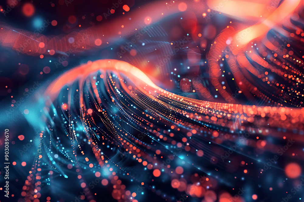 A colorful, abstract image with red, blue, and green swirls. A colorful, abstract image with red, blue, and green swirls.