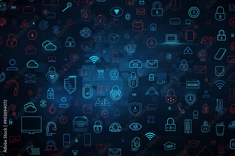 A geometric pattern of metallic security icons creates a visual metaphor for data protection. A geometric pattern of metallic security icons creates a visual metaphor for data protection.