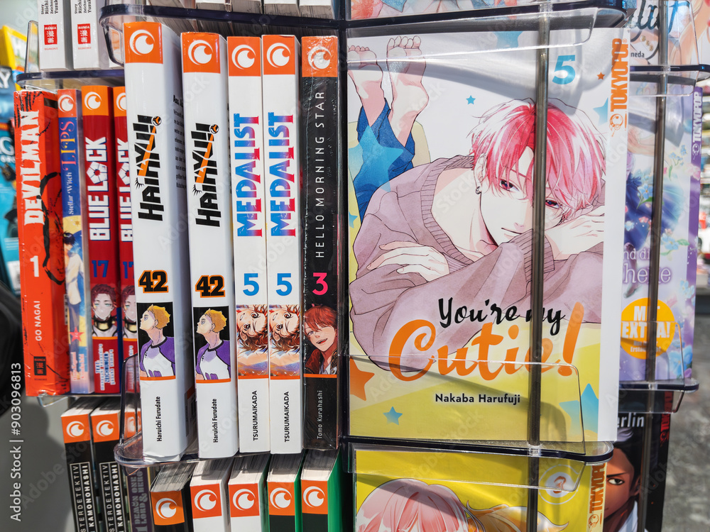 Anime comics display,Nakaba Harufuji,You're My Cutie Stock Photo