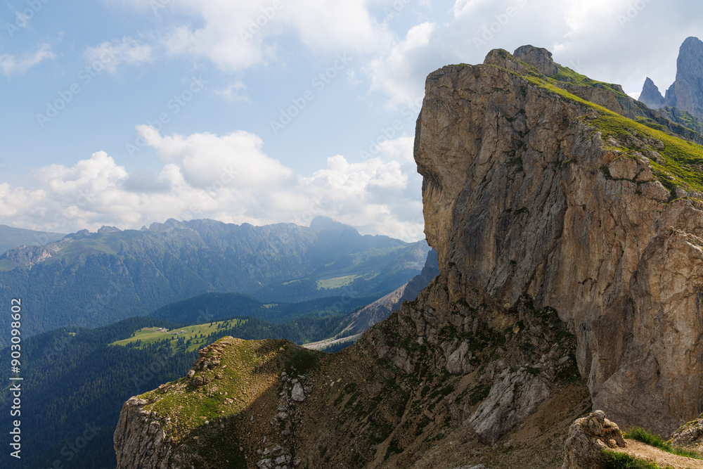 Fototapeta premium A view from Seceda - Odle - Val Gardena - Ortisei - Italy