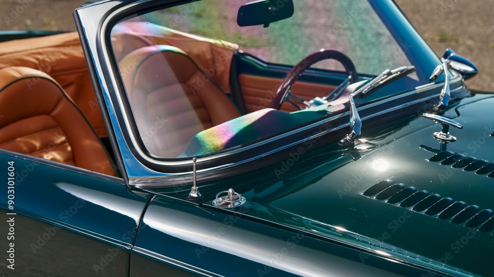 Naklejka premium Windshield on a car