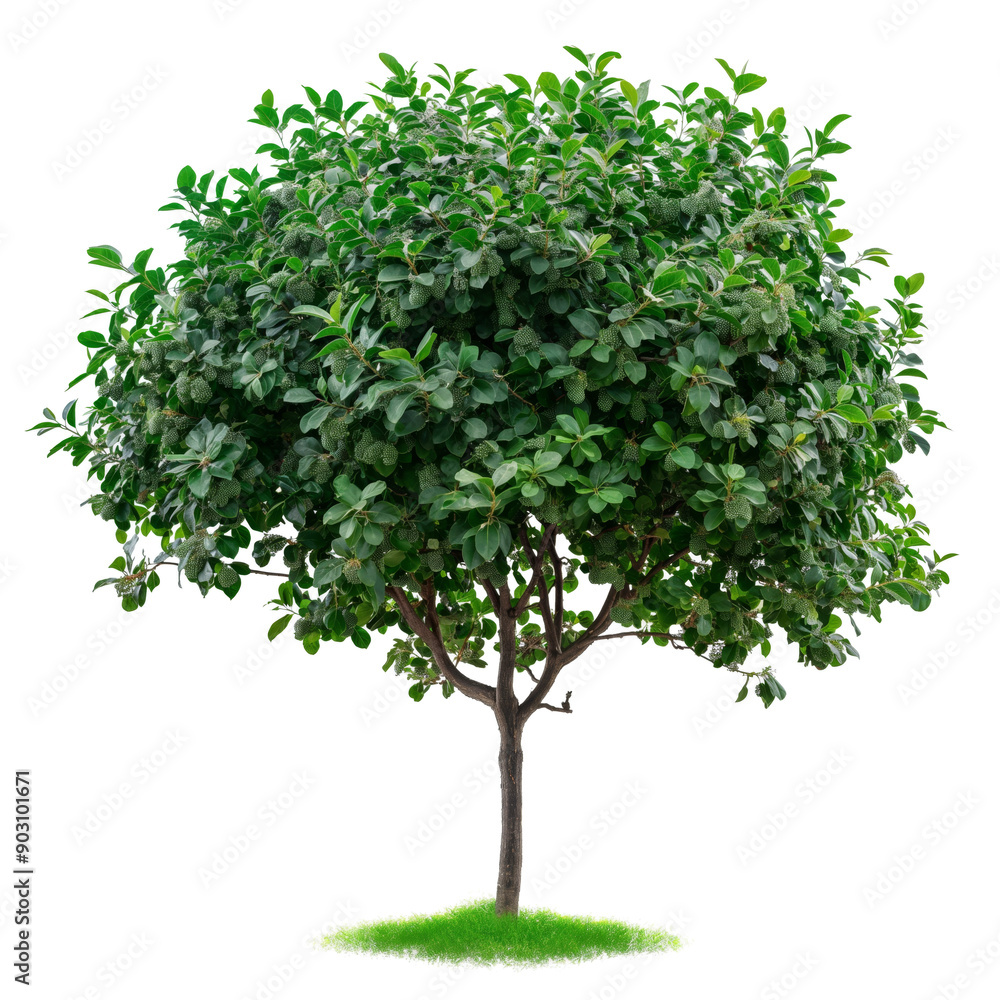 Vigorous Mulberry Tree Isolated Vigorous Mulberry Tree Isolated