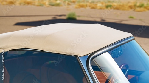 Convertible top on a car