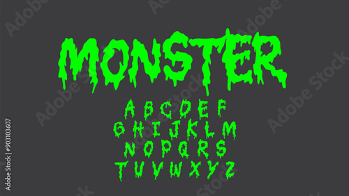melt font type style. street art typography graffiti letters vector set