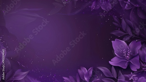 A purple background with an elegant gradient that transitions from deep violet to soft lavender, adorned with subtle sparkles and intricate floral patterns, perfect for a sophisticated and dreamy