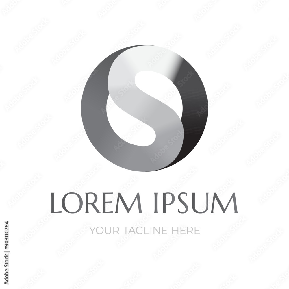 Logo letters O and S in circle. Vector logotype design template element, sign. Template for organization, business or company. Logo letters O and S in circle. Vector logotype design template element, sign. Template for organization, business or company.