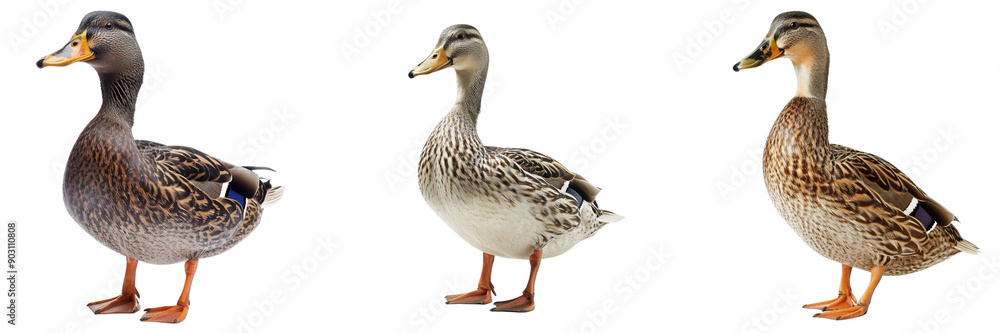 Set of duck standing calmly isolated on transparent background (3) Set of duck standing calmly isolated on transparent background (3)