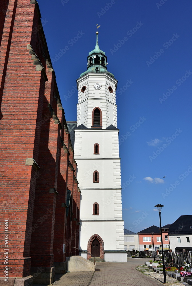 church of Saint Bartholomew in town Kravare in Czech republic church of Saint Bartholomew in town Kravare in Czech republic