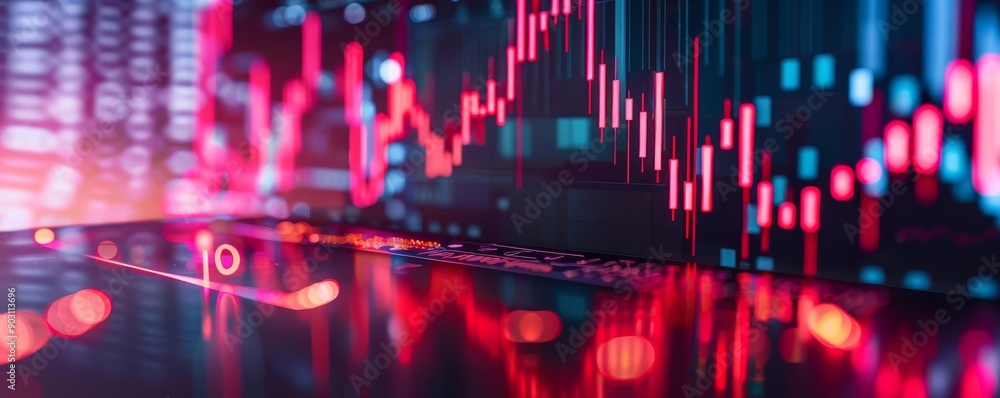 Fototapeta premium Price Drop Business