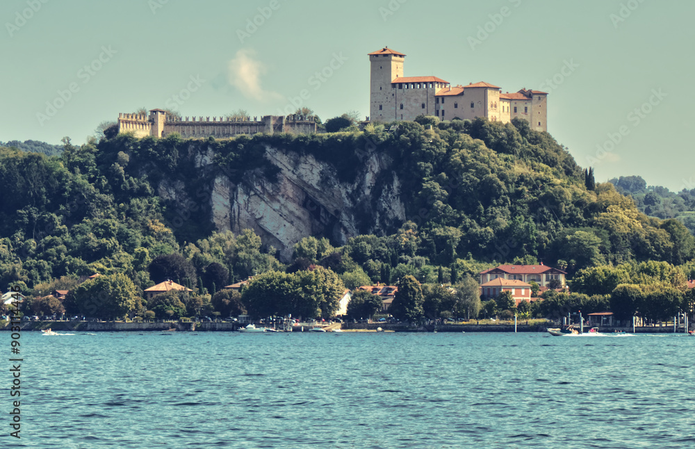 The Rocca di Angera on Lake Maggiore,Italy. The Rocca di Angera on Lake Maggiore,Italy.