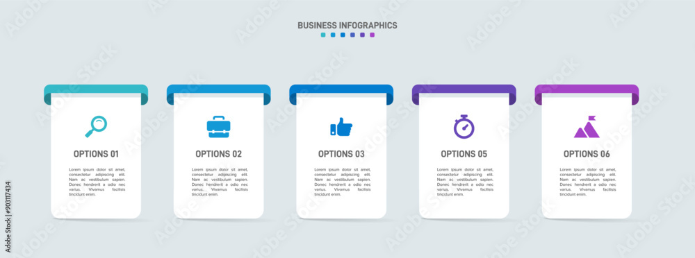 Horizontal progress bar featuring 5 arrow-shaped elements, symbolizing the five stages of business strategy and progression. Clean timeline infographic design template. Vector for presentation Horizontal progress bar featuring 5 arrow-shaped elements, symbolizing the five stages of business strategy and progression. Clean timeline infographic design template. Vector for presentation