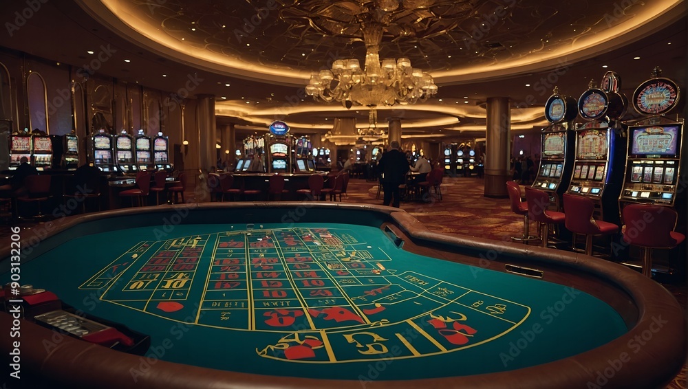 Obraz premium High stakes and high rewards the thrill of big bets