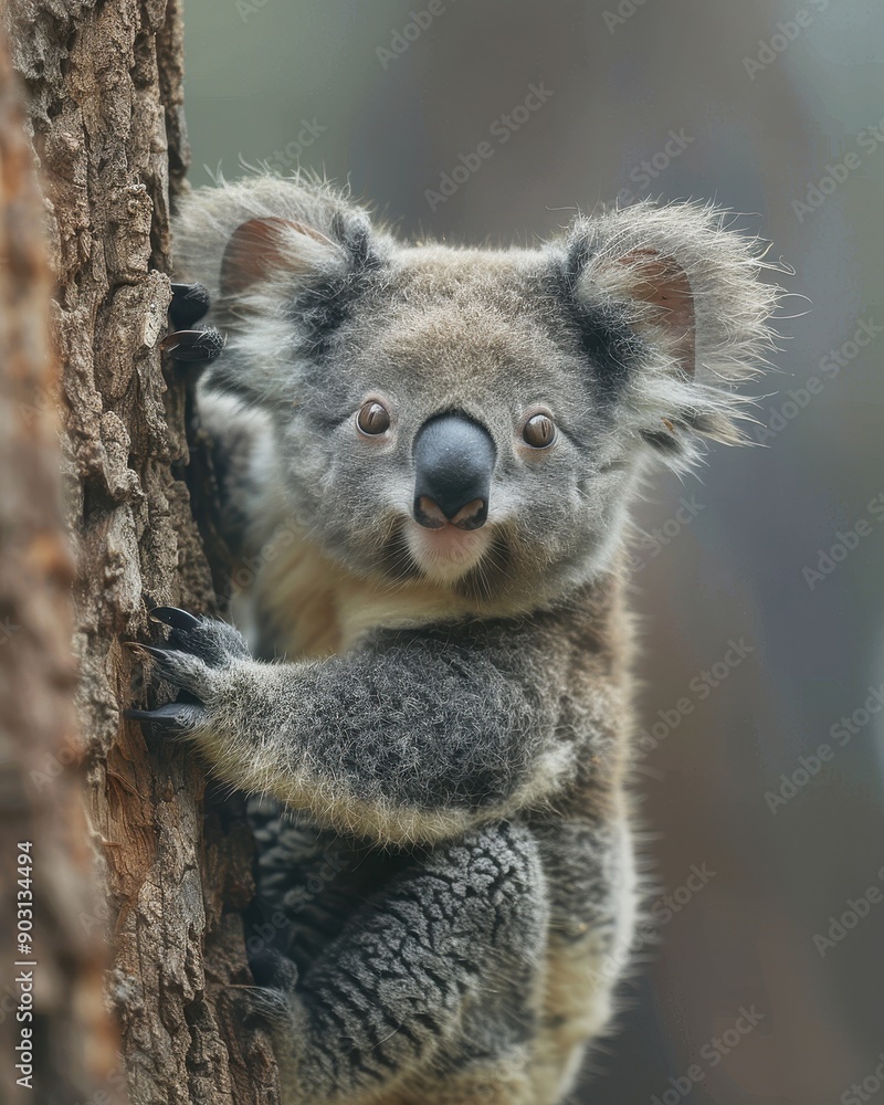 Koala Bear Hanging on Tree with Funny Expression - Cute and Adorable, High Definition Photography
Koala Bear Hanging on Tree with Funny Expression - Cute and Adorable, High Definition Photography