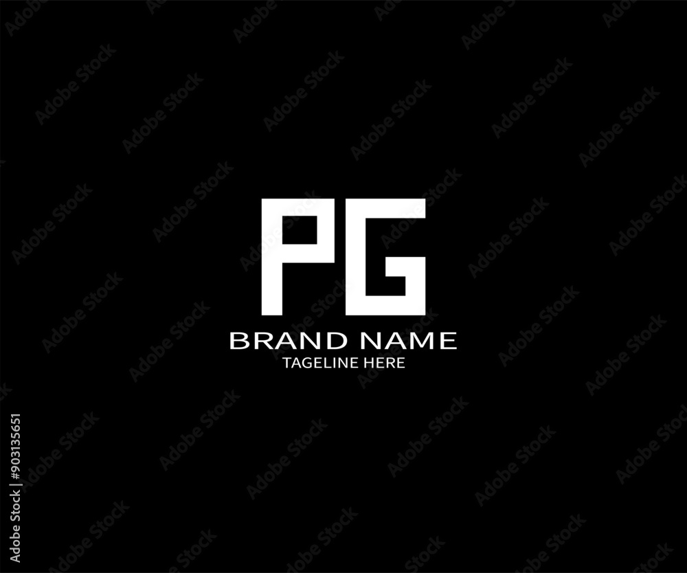 PG Letter Initial Logo Design Template Vector Illustration PG Letter Initial Logo Design Template Vector Illustration