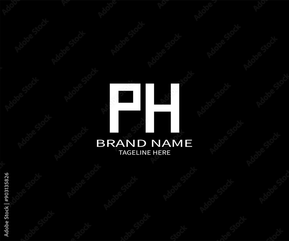 PH Letter Initial Logo Design Template Vector Illustration PH Letter Initial Logo Design Template Vector Illustration