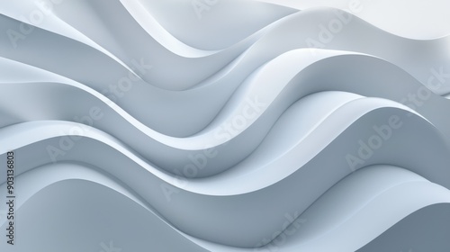 Wallpaper Mural 3D abstract multicolored background in the form of waves. Torontodigital.ca