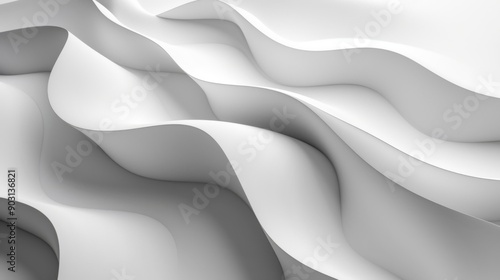 3D abstract multicolored background in the form of waves.