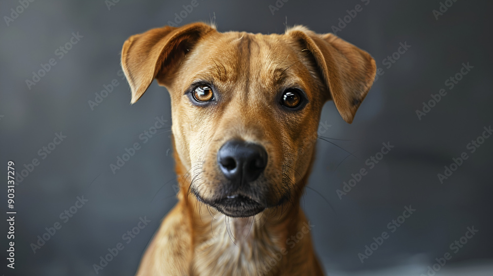 Elegant Dog on Plain Background Elegant Dog on Plain Background