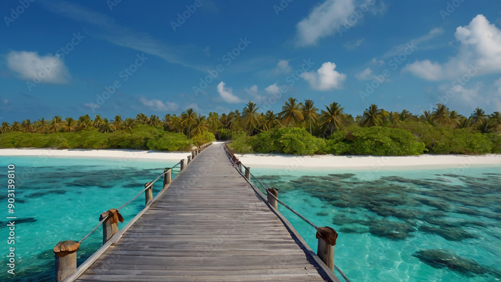 Obraz premium tropical resort beach