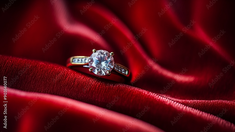 Jewellery, proposal and holiday gift, diamond engagement ring as symbol of love, romance and commitment affection Jewellery, proposal and holiday gift, diamond engagement ring as symbol of love, romance and commitment affection