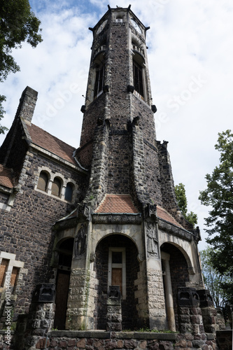 Church in the style of German Art Nouveau in Hrob, North Bohemia