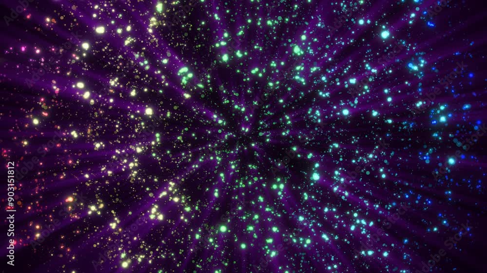 Abstract background of bright multi-colored glowing shiny dots of bokeh stars and circles of beautiful festive space. Video in high quality 4k, motion design Abstract background of bright multi-colored glowing shiny dots of bokeh stars and circles of beautiful festive space. Video in high quality 4k, motion design